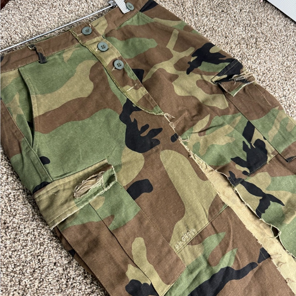 CAMO long slit skirt